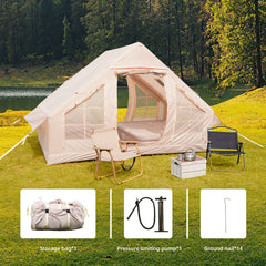Inflatable Camping Tents 2–4 people With stove jack 6.3