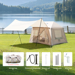 Inflatable Camping Tent 5.72m ² 4 Season