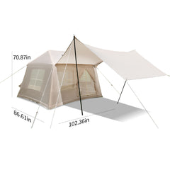 Inflatable Camping Tent 5.72m ² 4 Season