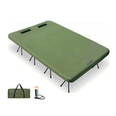 FREEIN Inflatable Camping Cot Queen— Elevated Drop-Stitch Sleep Surface