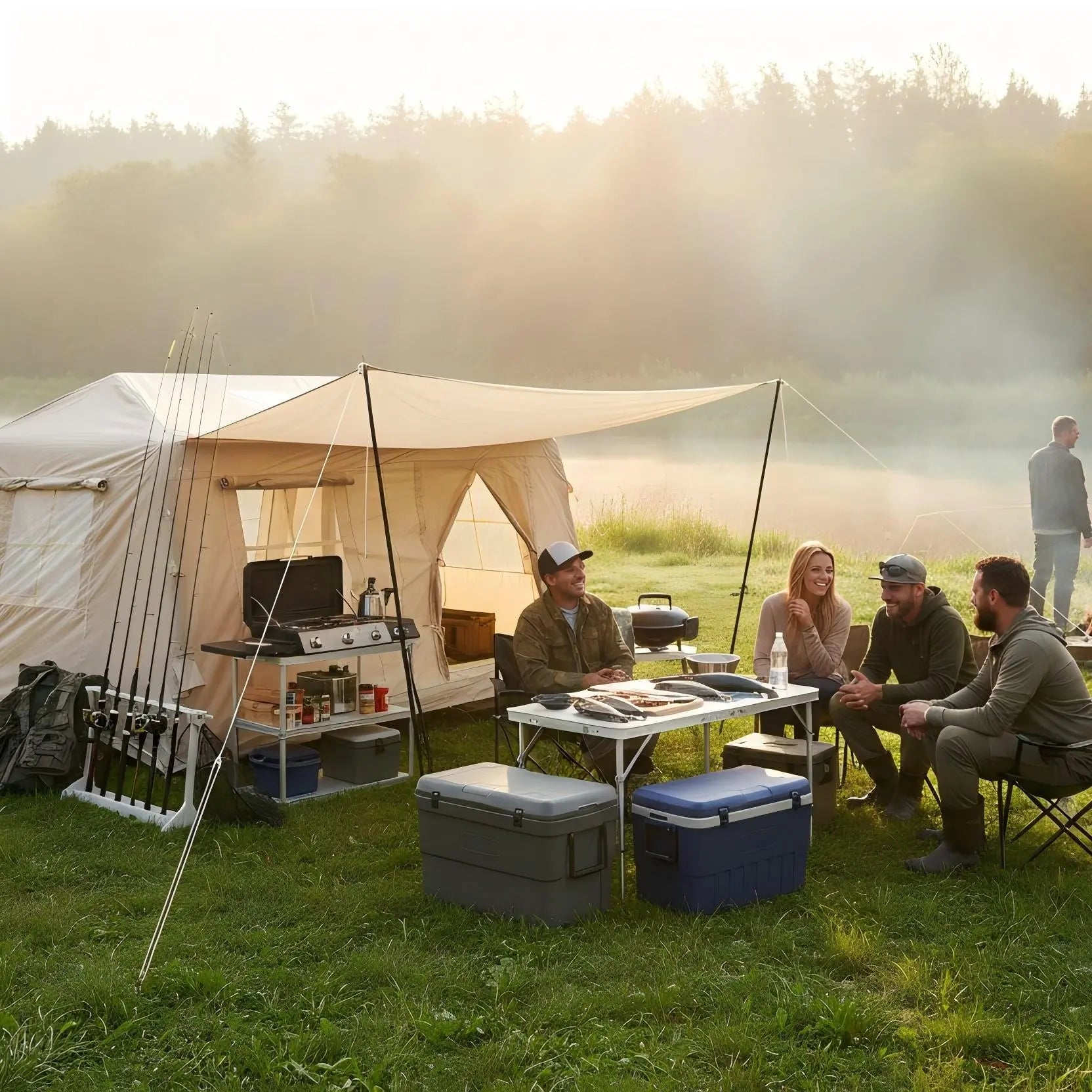 FREEIN Air Tent — Inflatable Family Camping Tent 11 m² (8–10 Person)