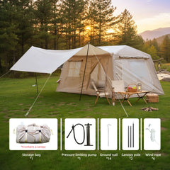 FREEIN Air Tent — Inflatable Family Camping Tent 11 m² (8–10 Person)