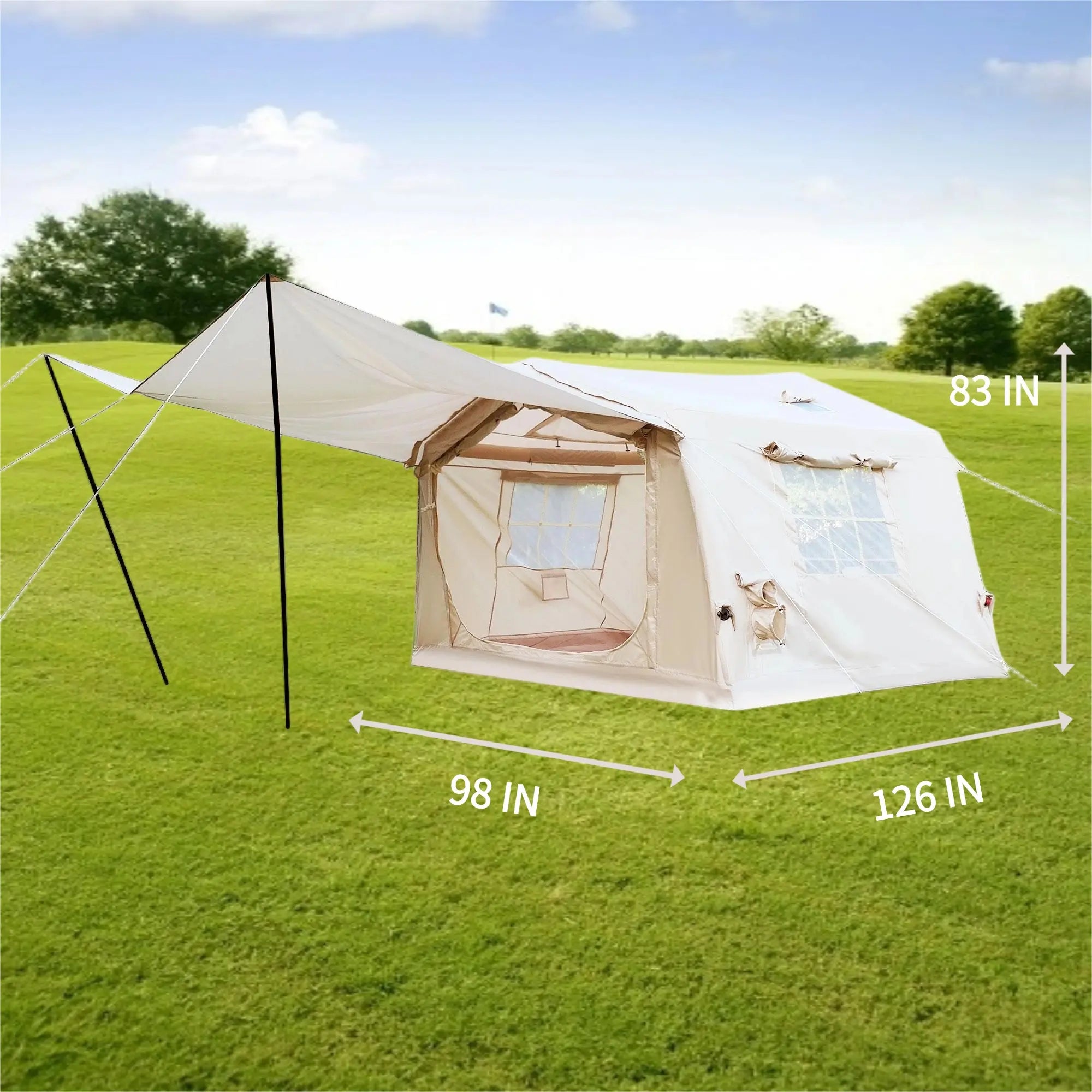FREEIN Air Tent — Inflatable Family Camping Tent 8m² (4-6 Person)