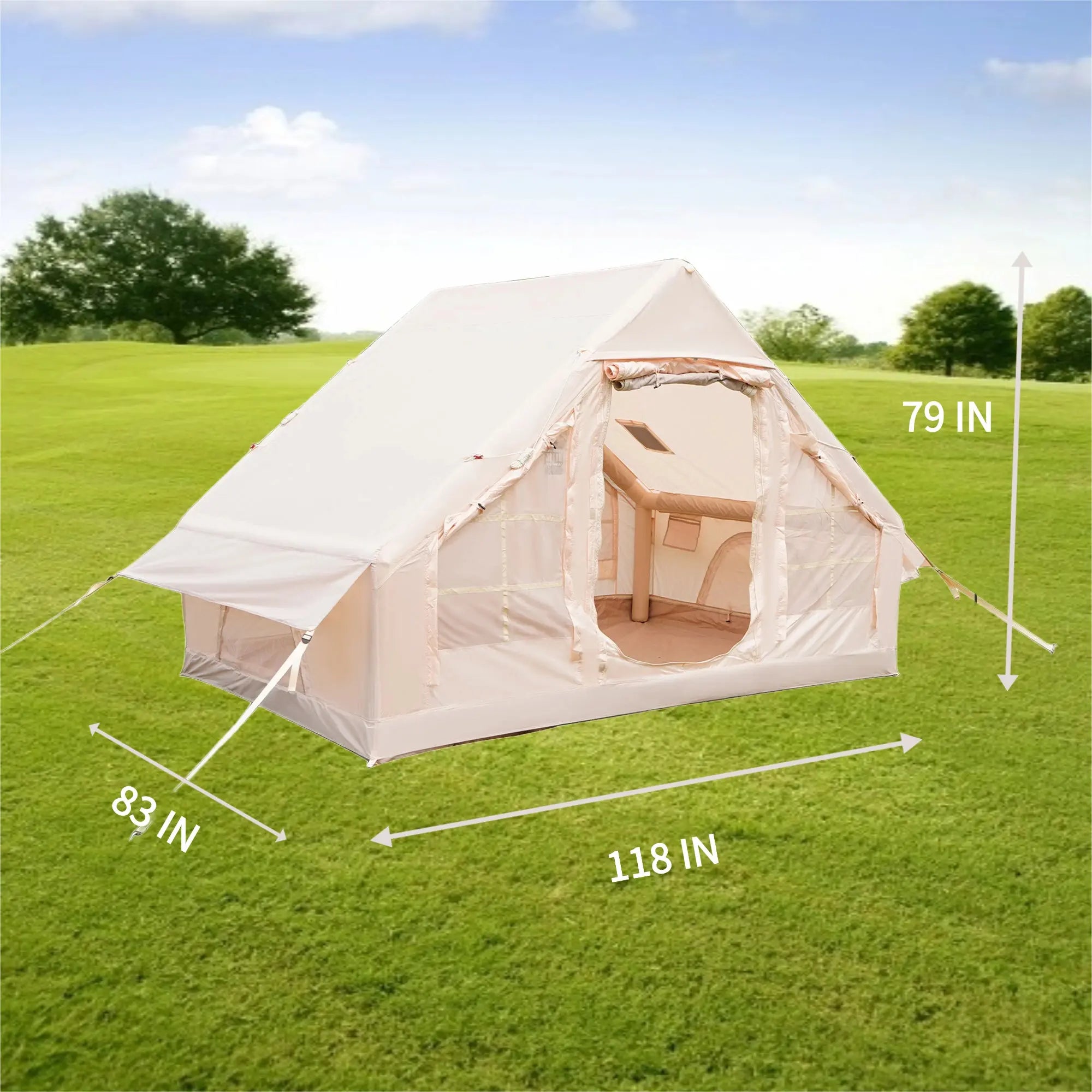 FREEIN Air Tent — Inflatable Family Camping Tent, No Poles 6.3m² (2–4 people)