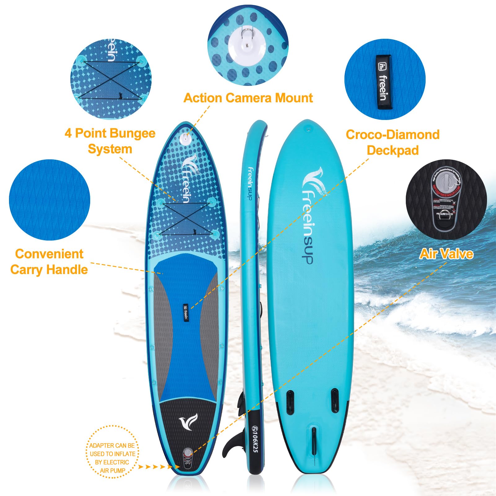 Freein 10'6 Inflatable Kayak SUP