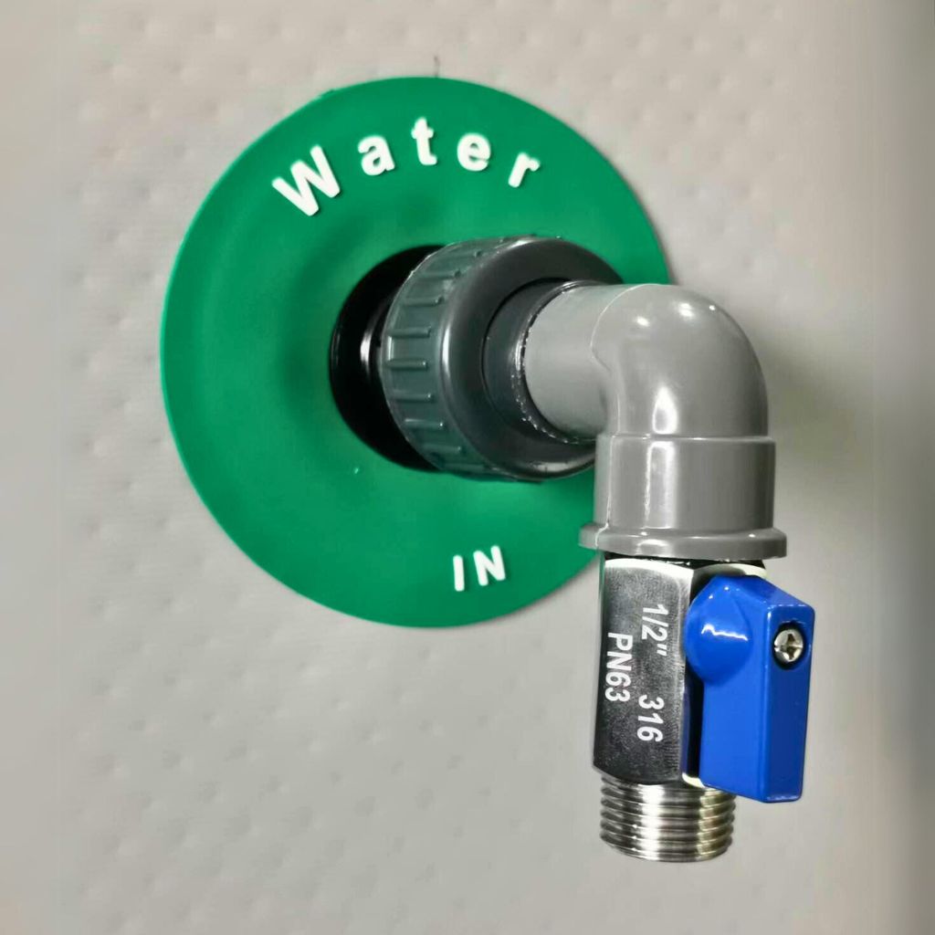 1/2" Valve with 90 Degree Elbow