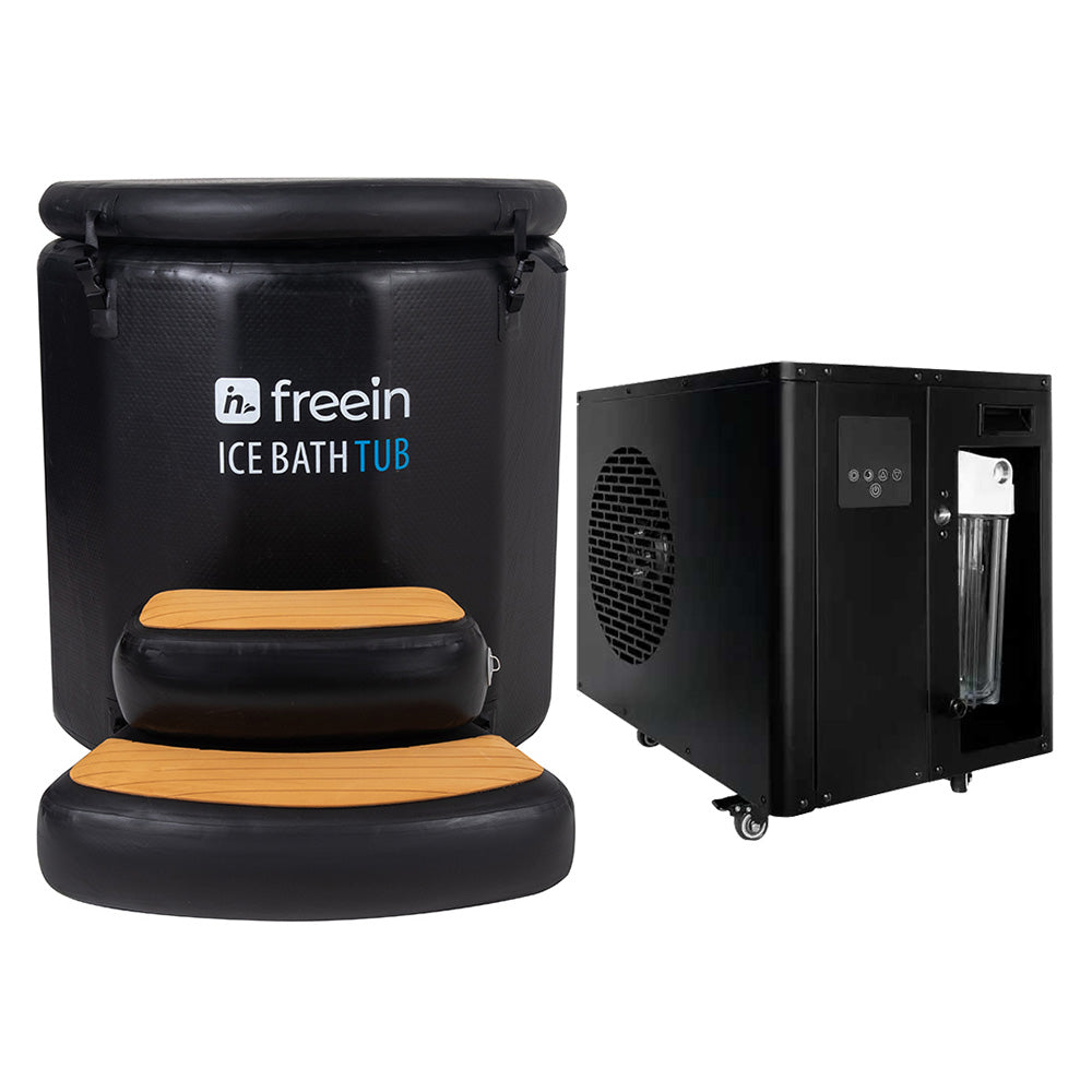 Ice Bath Barrel with Step Stool
