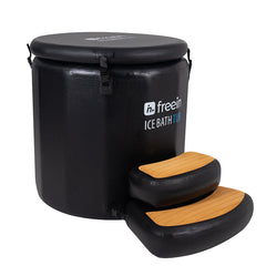 Freein Ice Bath Barrel with Step Stool