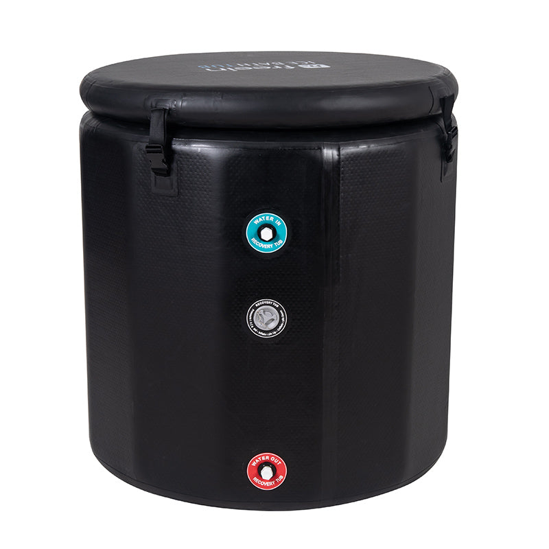 Ice Bath Barrel with Step Stool
