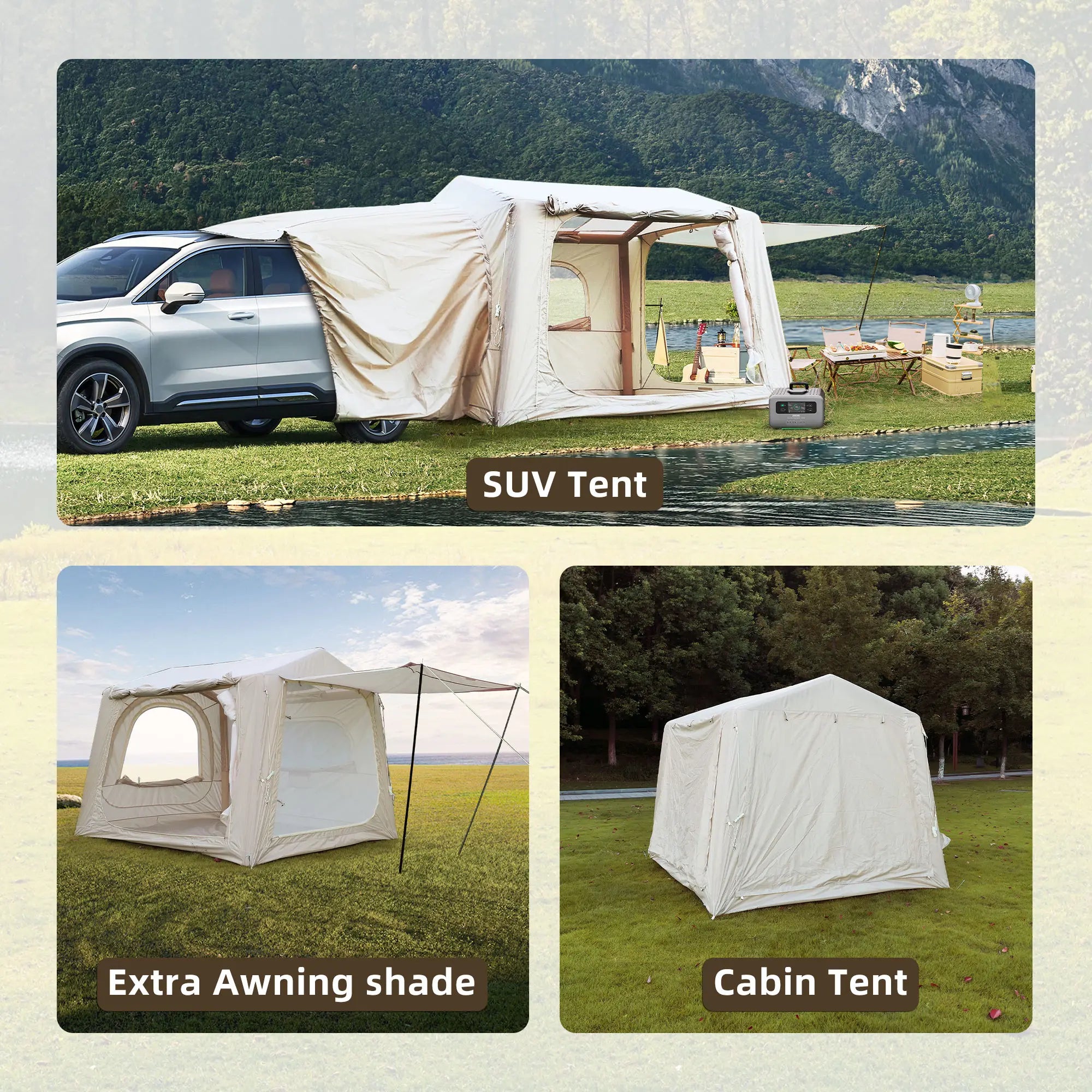 FREEIN Air Tent — Inflatable Camping Tent 7.5m ² (SUV 2-in-1)
