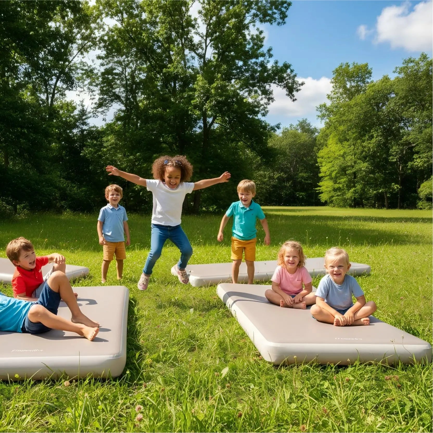 FREEIN Inflatable Sleeping Pad Single— Real Bed Feel Camp Mattress