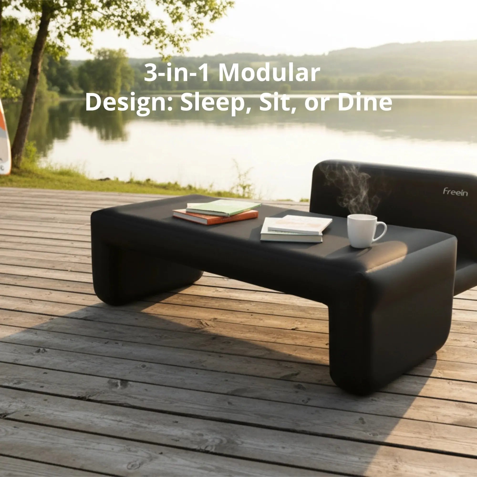 FREEIN Inflatable Camp Sofa Double - Drop-Stitch Firm Seating