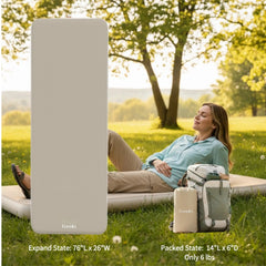 FREEIN Inflatable Sleeping Pad Single— Real Bed Feel Camp Mattress